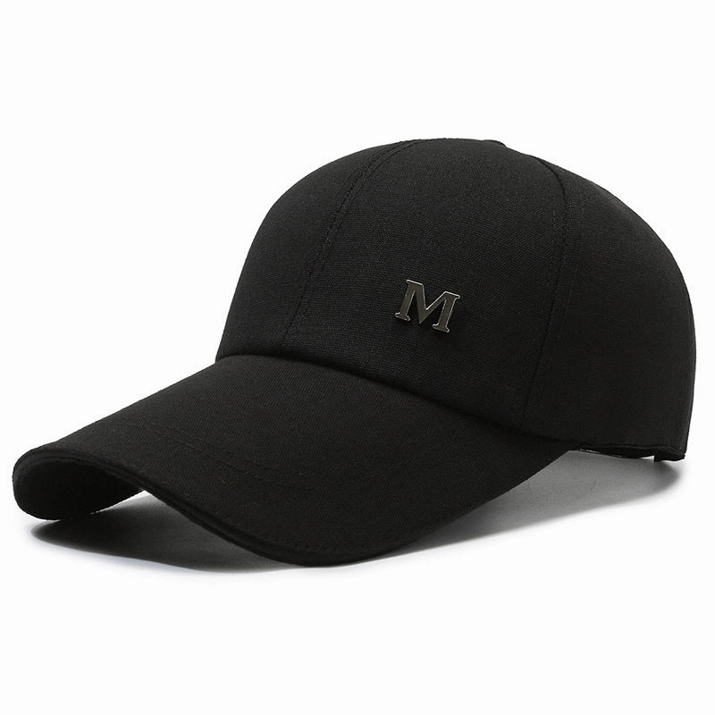 Wholesale casual sun protection canvas extended brim hard top baseball cap