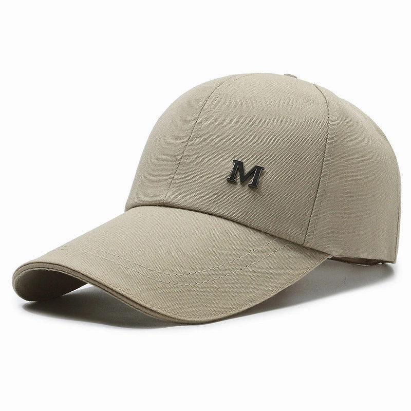 Wholesale casual sun protection canvas extended brim hard top baseball cap