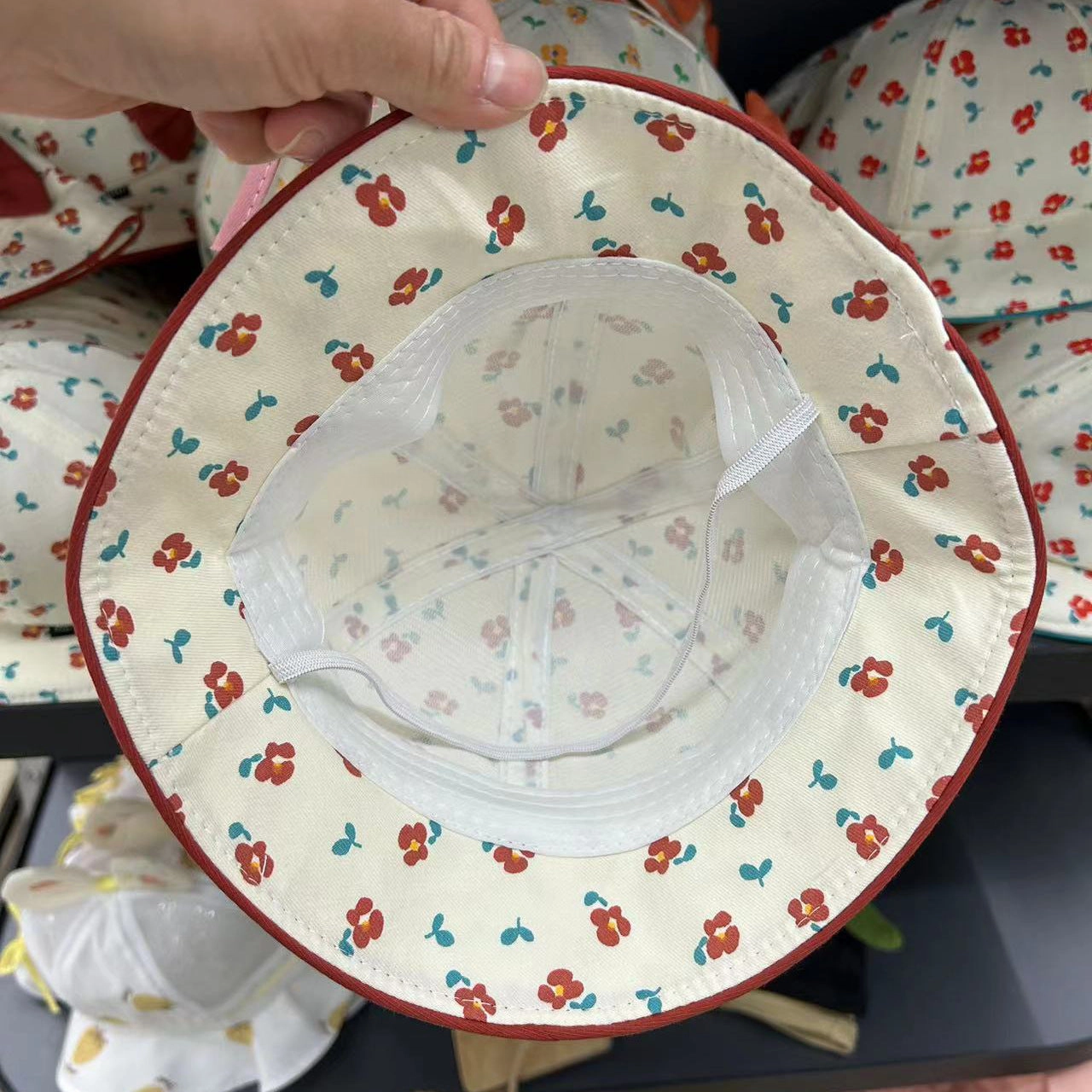 wholesale children Cotton Flower Bow Bucket Hat