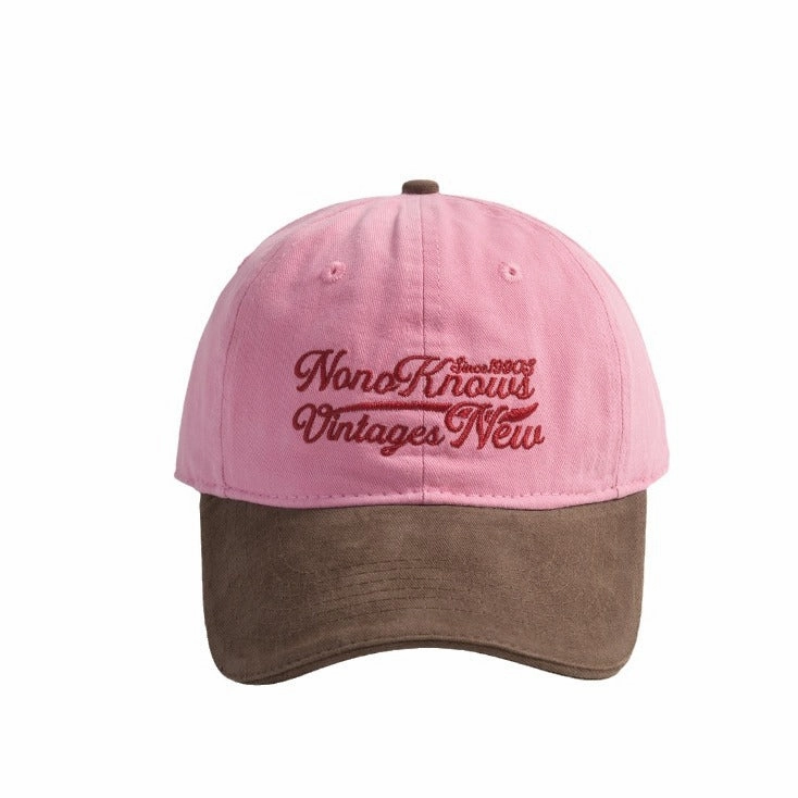 Wholesale Children's embroidered colorblock casual baseball cap