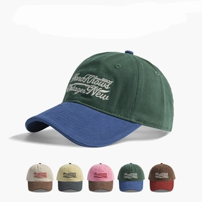 Wholesale Children's embroidered colorblock casual baseball cap