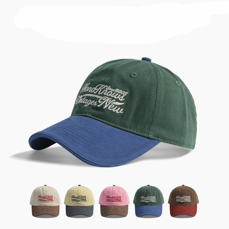 Wholesale Children's embroidered colorblock casual baseball cap