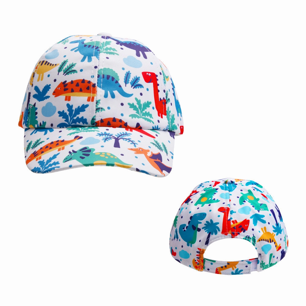 Wholesale children's hat cartoon colorful baseball hat unicorn sun hat baby girl little dinosaur peaked cap