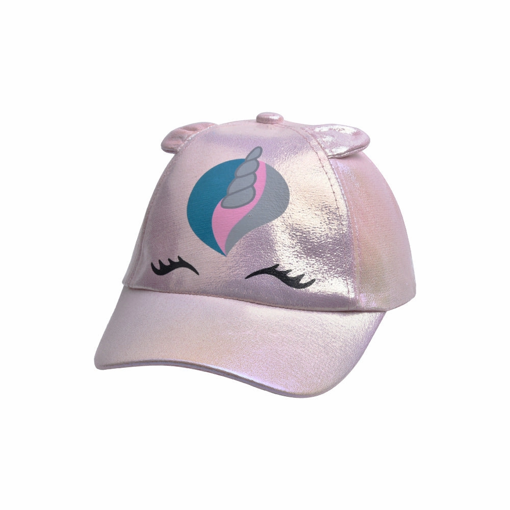 Wholesale children's hat cartoon colorful baseball hat unicorn sun hat baby girl little dinosaur peaked cap