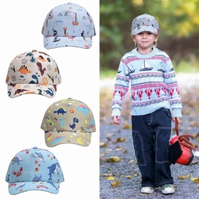 Wholesale children's hat little dinosaur small crocodile small sailing boy peaked cap baby baseball cap sun protection hat