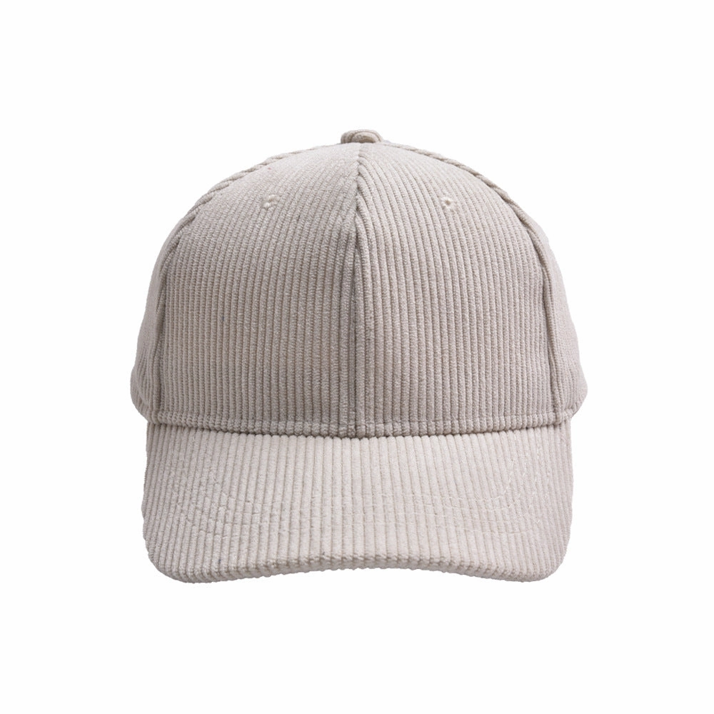 Wholesale children's solid color corduroy baseball cap