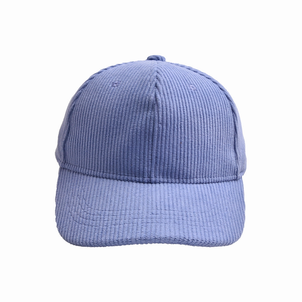 Wholesale children's solid color corduroy baseball cap