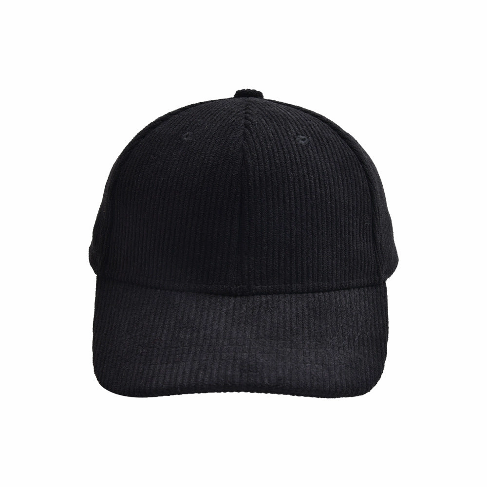 Wholesale children's solid color corduroy baseball cap