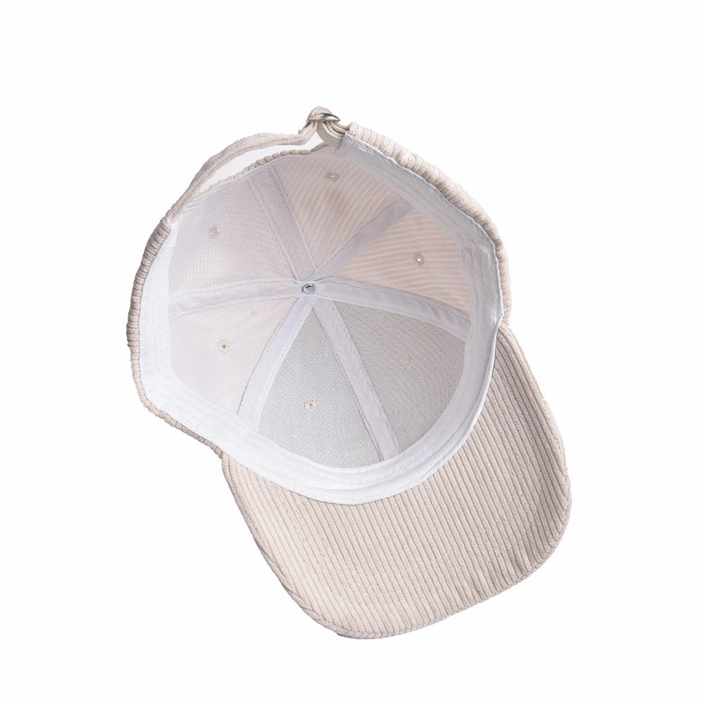 Wholesale children's solid color corduroy baseball cap