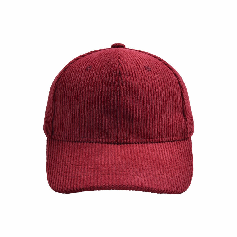 Wholesale children's solid color corduroy baseball cap