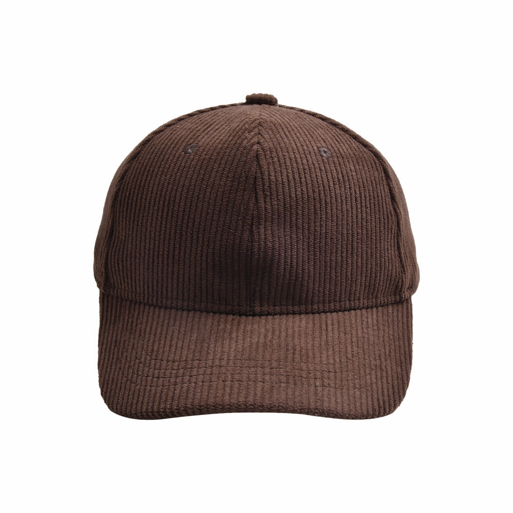 Wholesale children's solid color corduroy baseball cap