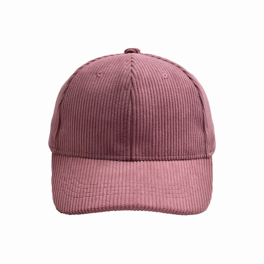 Wholesale children's solid color corduroy baseball cap