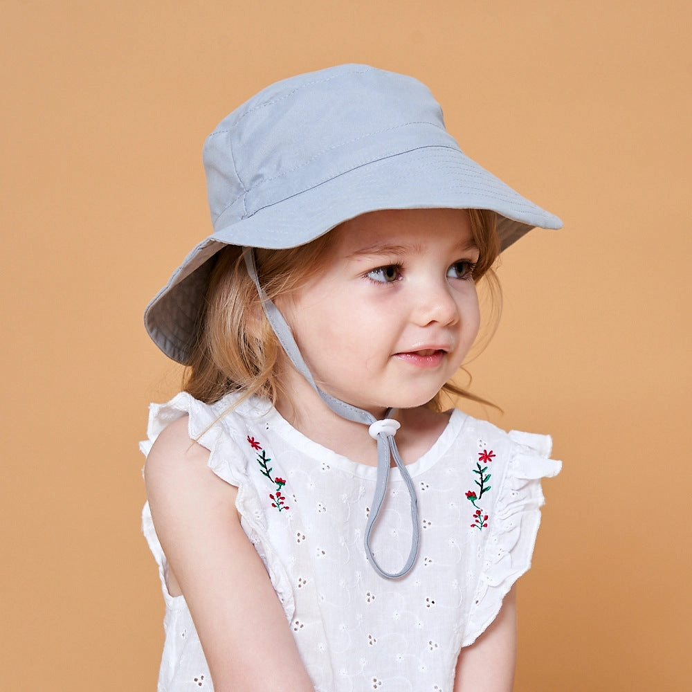 Wholesale Children's Sunscreen Polyester Cotton Fisherman Hat