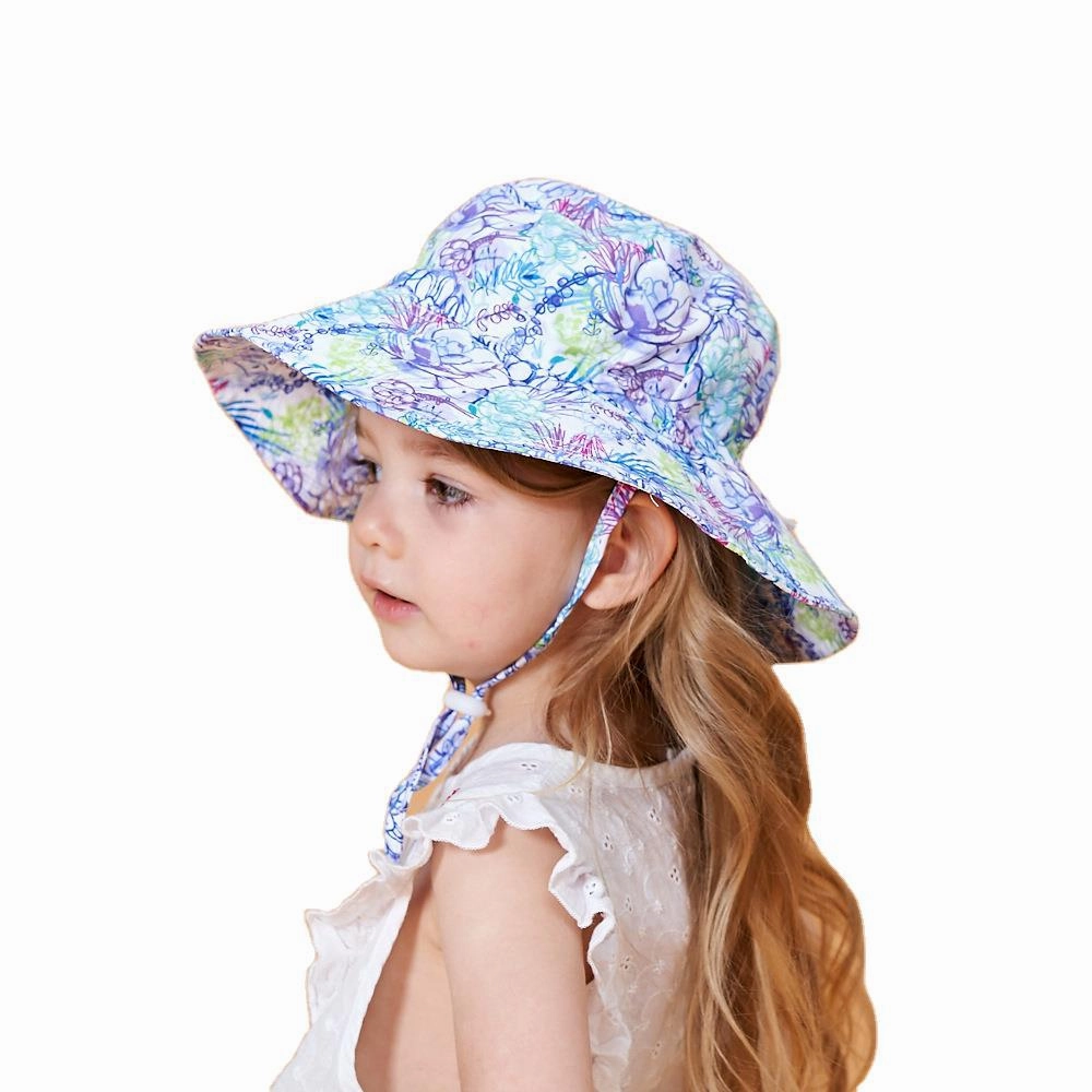 Wholesale Children's Sunscreen Polyester Cotton Fisherman Hat