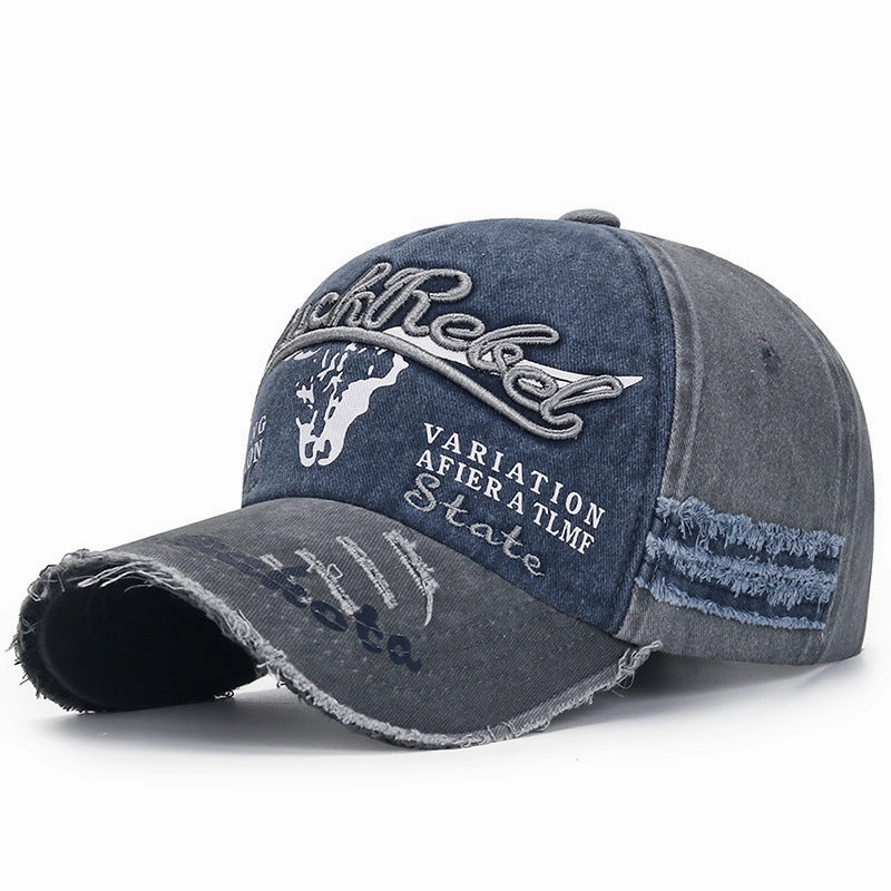 Wholesale Coated Washed Edge Damaged Old Baseball Cap