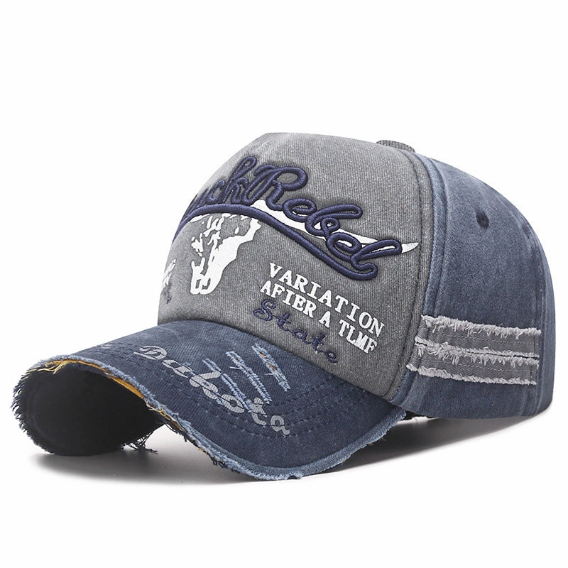 Wholesale Coated Washed Edge Damaged Old Baseball Cap