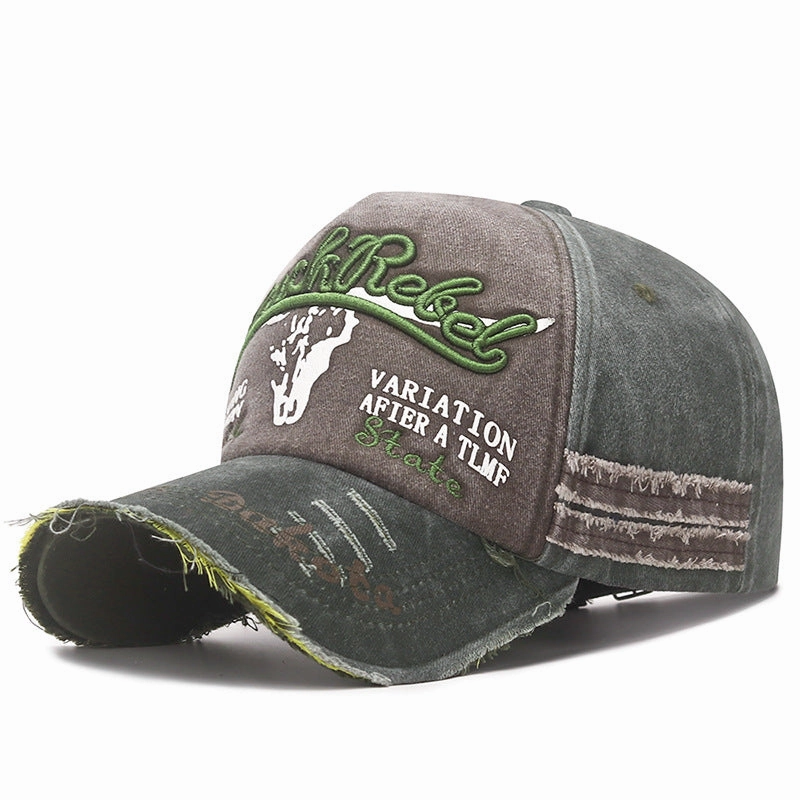 Wholesale Coated Washed Edge Damaged Old Baseball Cap