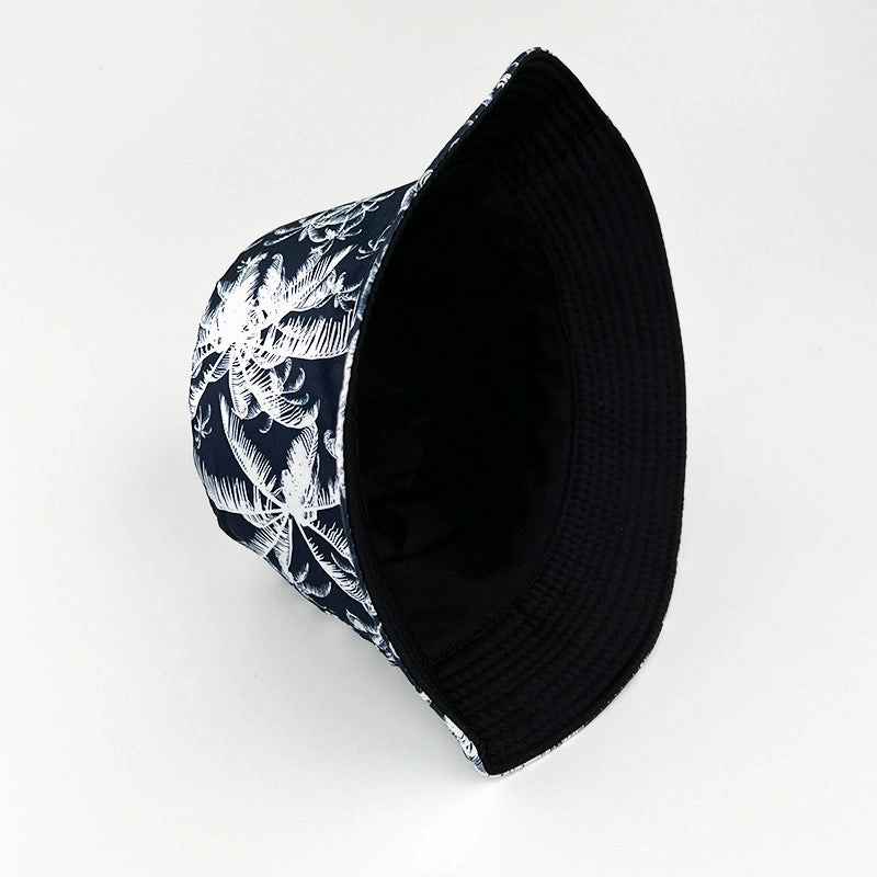 Wholesale Coconut Tree Printed Polyester Fisherman Hats