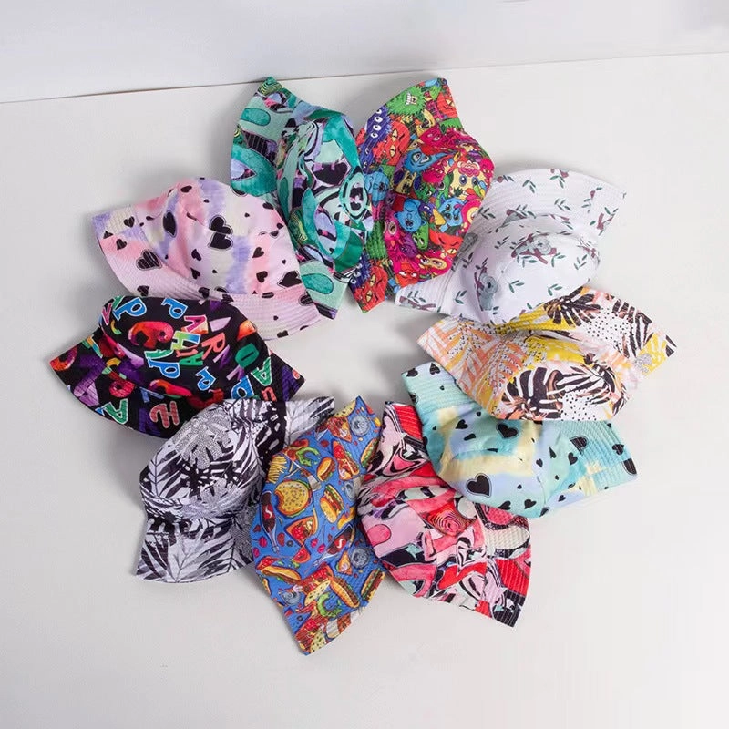 Wholesale Color Graffiti Polyester Bucket Hat