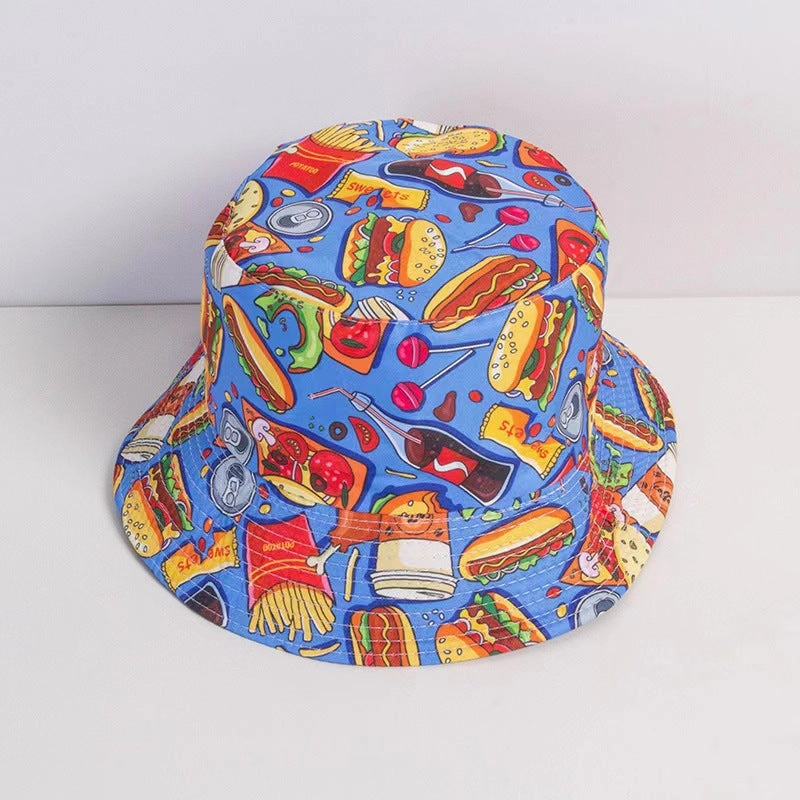 Wholesale Color Graffiti Polyester Bucket Hat