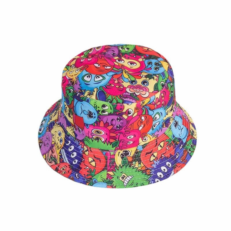 Wholesale Color Graffiti Polyester Bucket Hat