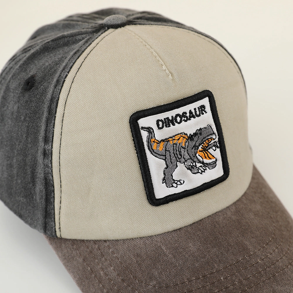 Wholesale Colorblock Dinosaur Kids Baseball Cap