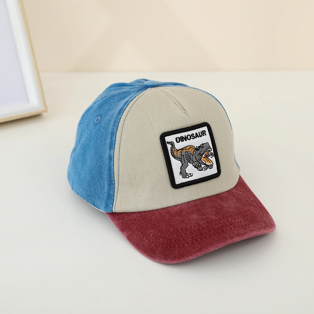 Wholesale Colorblock Dinosaur Kids Baseball Cap