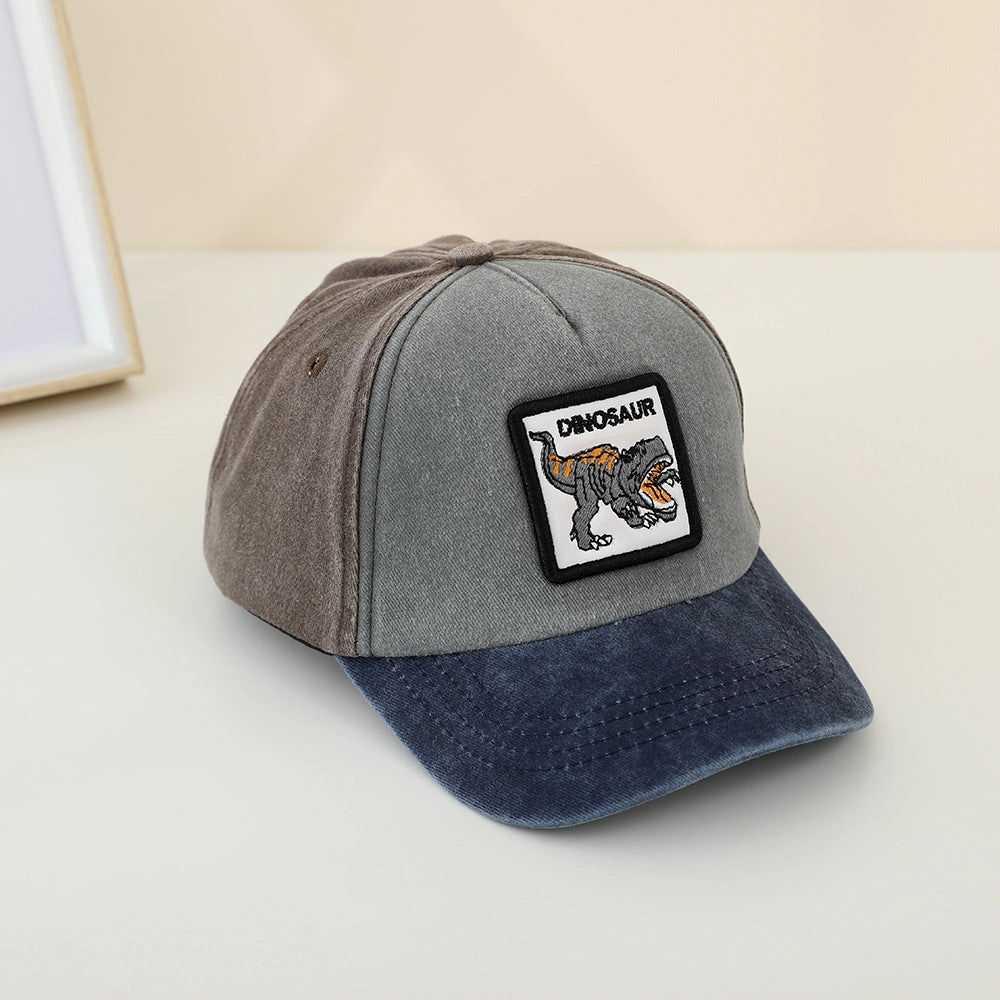 Wholesale Colorblock Dinosaur Kids Baseball Cap