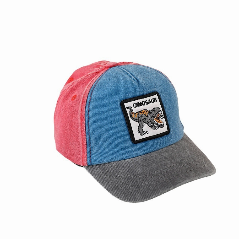 Wholesale Colorblock Dinosaur Kids Baseball Cap