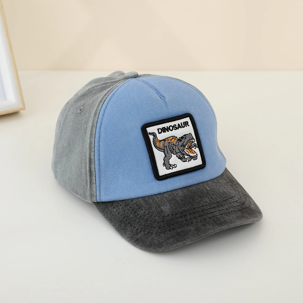 Wholesale Colorblock Dinosaur Kids Baseball Cap