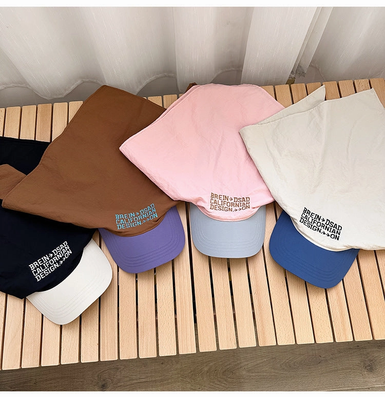 Wholesale Colorblocked Bandana with Letter Embroidered Cap