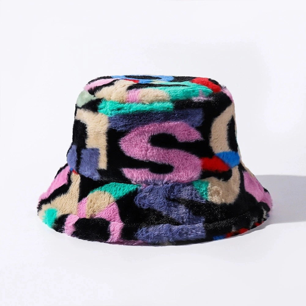 Wholesale Colored Digital Printed Plush Fisherman Hats