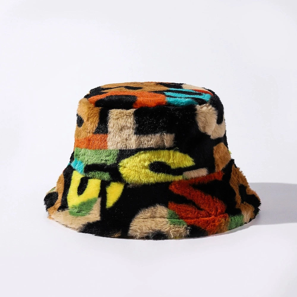 Wholesale Colored Digital Printed Plush Fisherman Hats