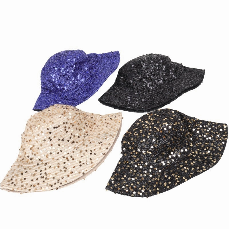 Wholesale Colored Sequins with Double-sided Polyester Fisherman Hats