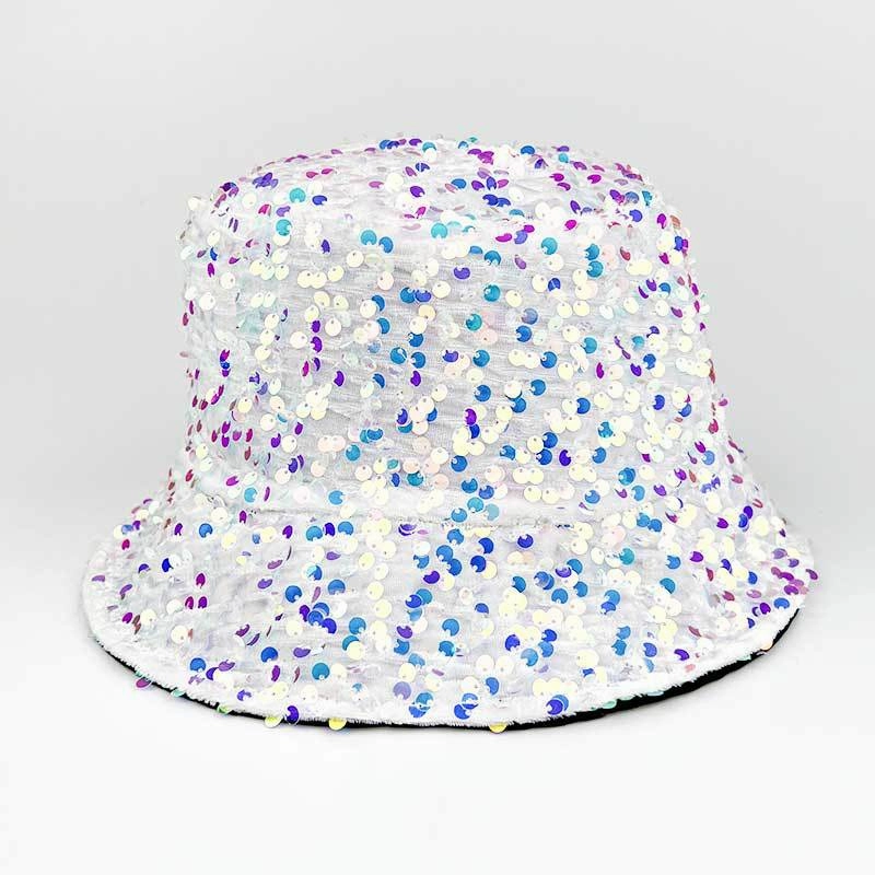 Wholesale Colorful Sequin Polyester Fisherman Hats