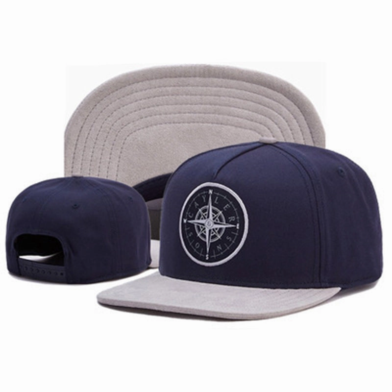 Wholesale Compass Embroidery Flat Brim Hip Hop Baseball Cap