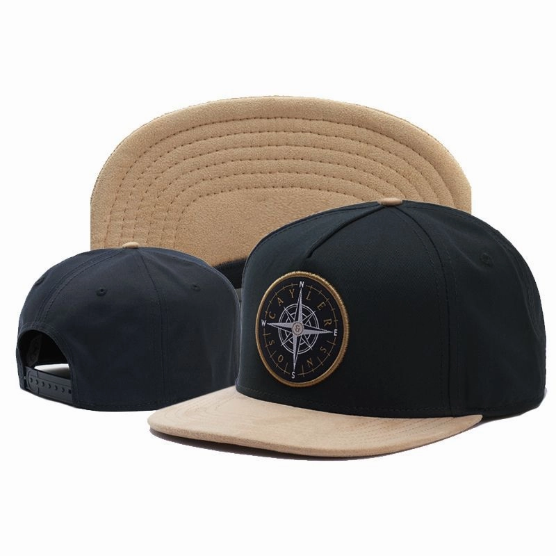 Wholesale Compass Embroidery Flat Brim Hip Hop Baseball Cap