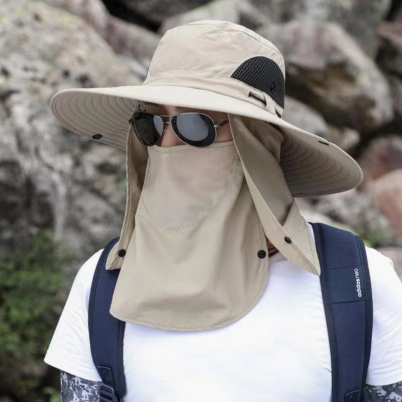 Wholesale Comprehensive Sun Protection Waterproof Face Covering Outdoor Fisherman Hat
