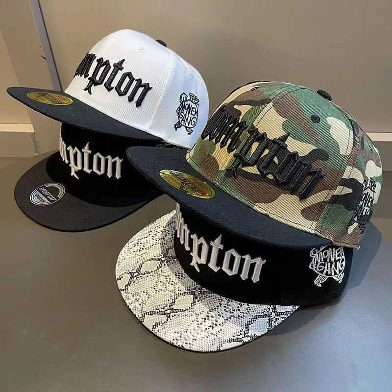 Wholesale Compton Youth Street Dance Flat Brim Hip Hop Hat