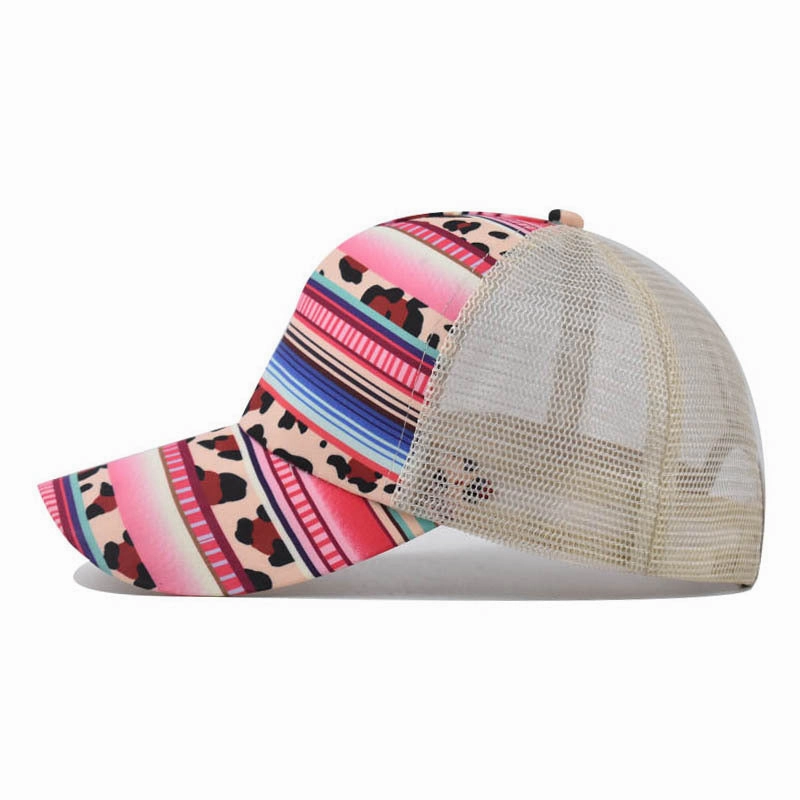 Wholesale Cotton Aztec Pattern Leopard Print Mesh Cap Baseball Cap