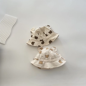 Wholesale Cotton Bear Sunscreen Fisherman Hat