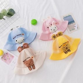Wholesale Cotton Bunny Kids Bucket Hat