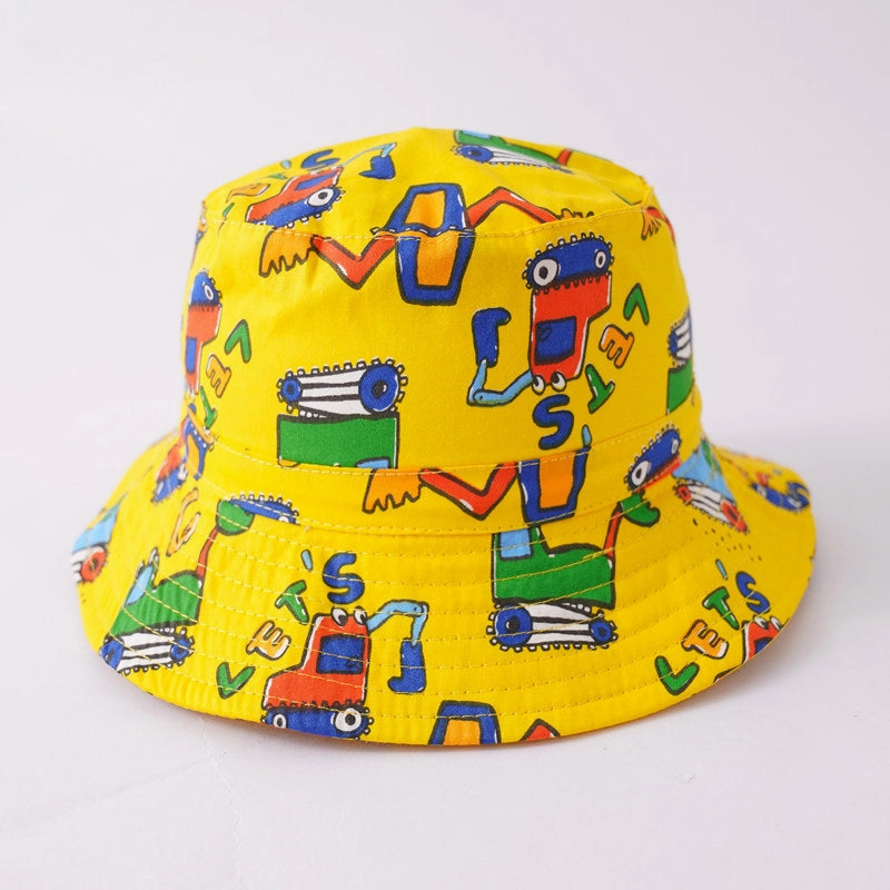 Wholesale Cotton Cartoon Animal Kids Bucket Hat