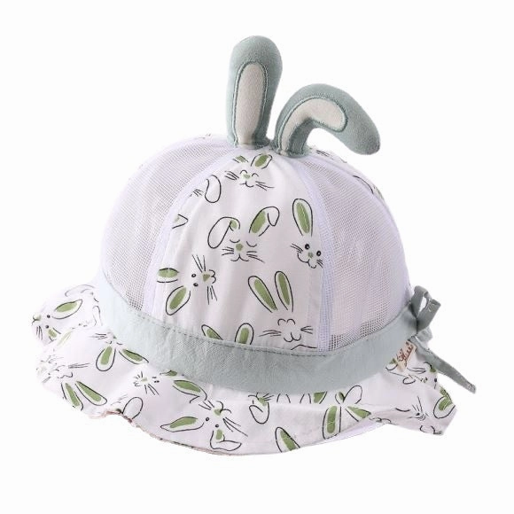 Wholesale Cotton Cartoon Cute Little Rabbit Fisherman Hat