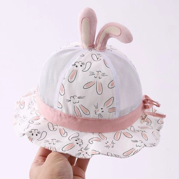 Wholesale Cotton Cartoon Cute Little Rabbit Fisherman Hat