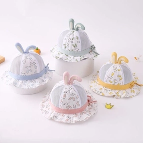 Wholesale Cotton Cartoon Cute Little Rabbit Fisherman Hat
