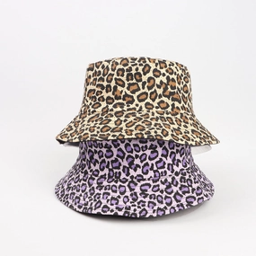 Wholesale Cotton Casual Colorful Leopard Bucket Hat