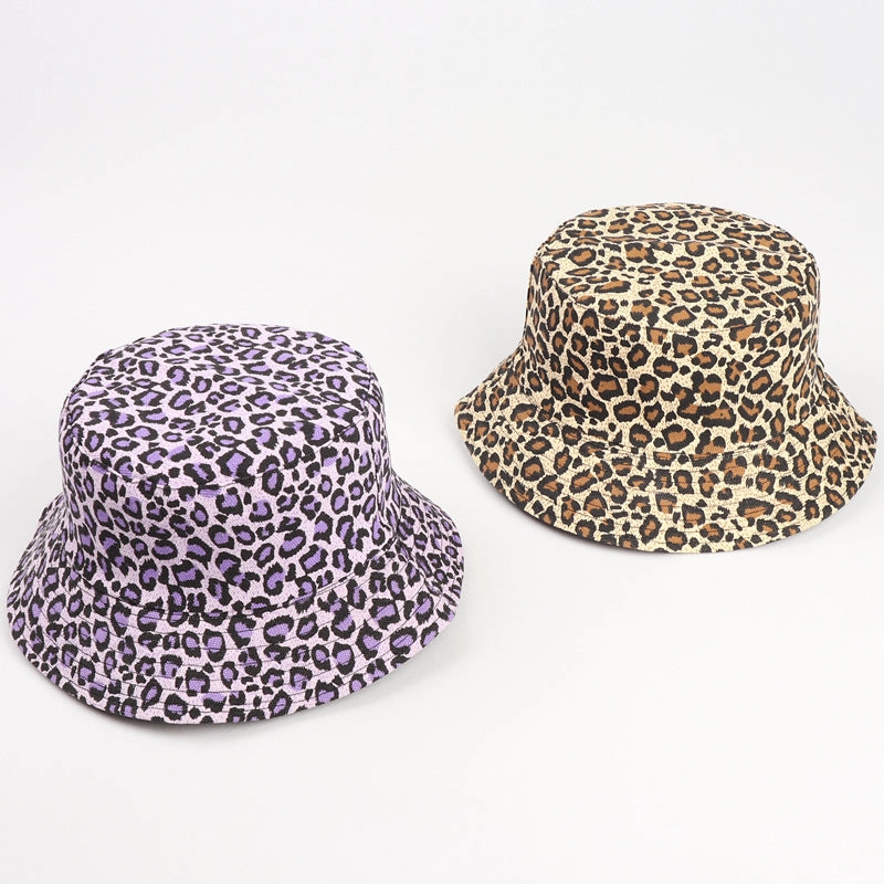 Wholesale Cotton Casual Colorful Leopard Bucket Hat