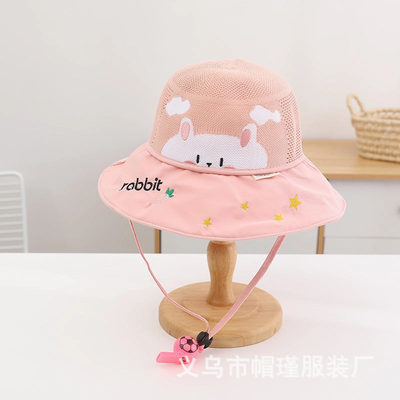Wholesale Cotton Children's Big Brim Sun Protection Fisherman Hats