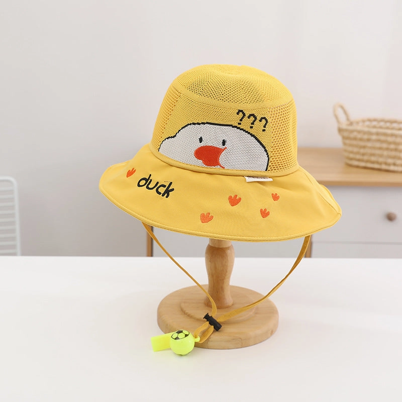 Wholesale Cotton Children's Big Brim Sun Protection Fisherman Hats